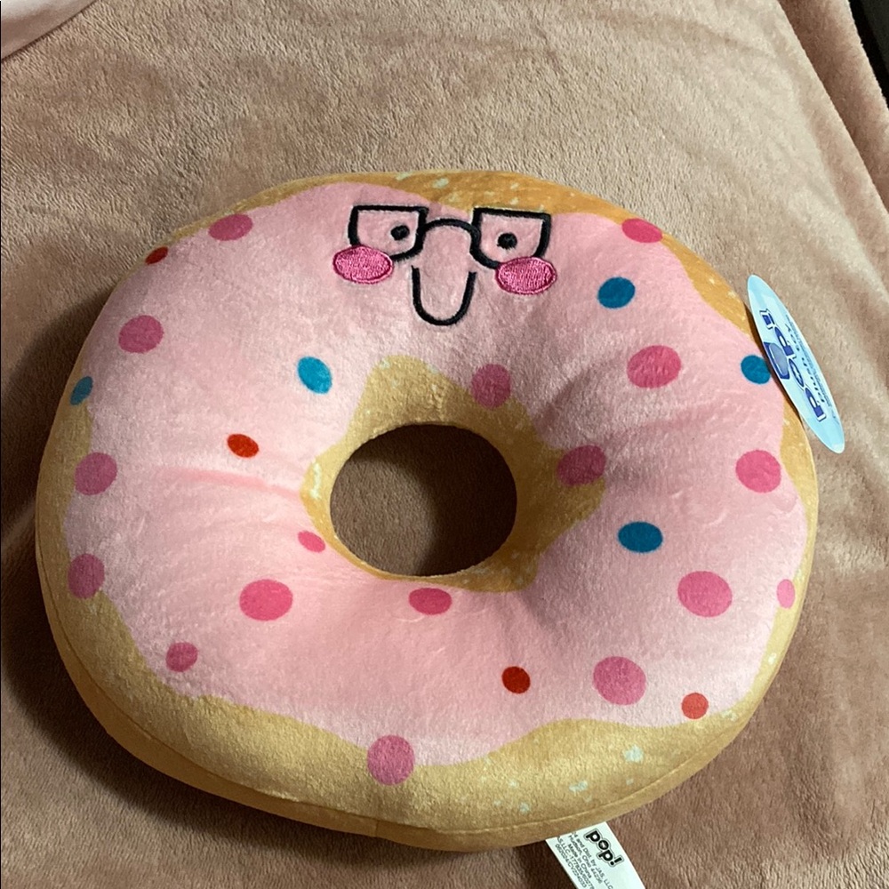Pink Donut Pillow
